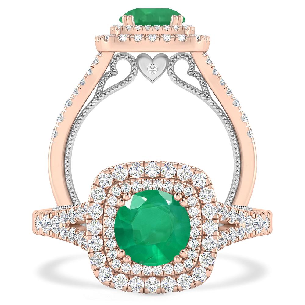 Rose Gold - Emerald