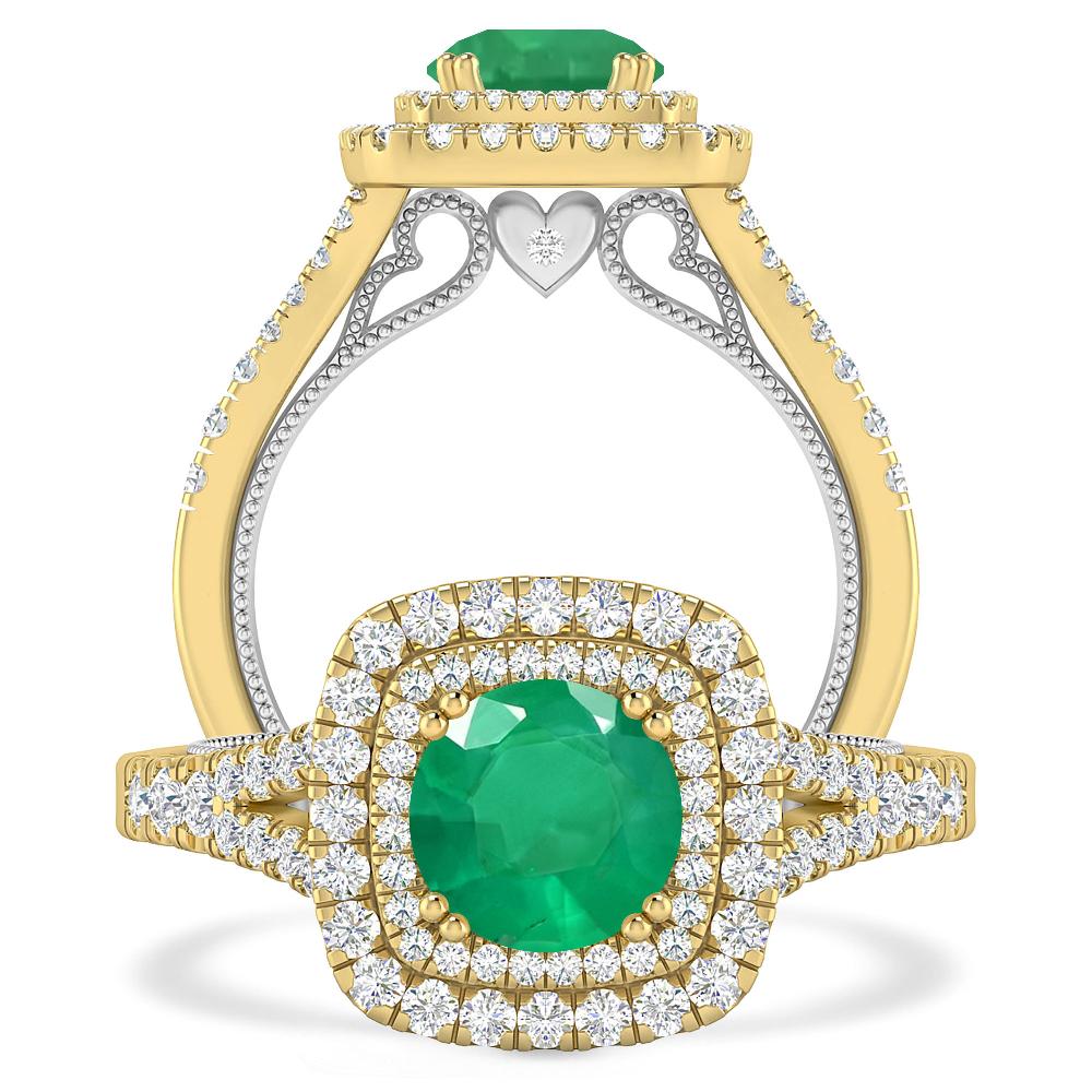 Yellow Gold - Emerald