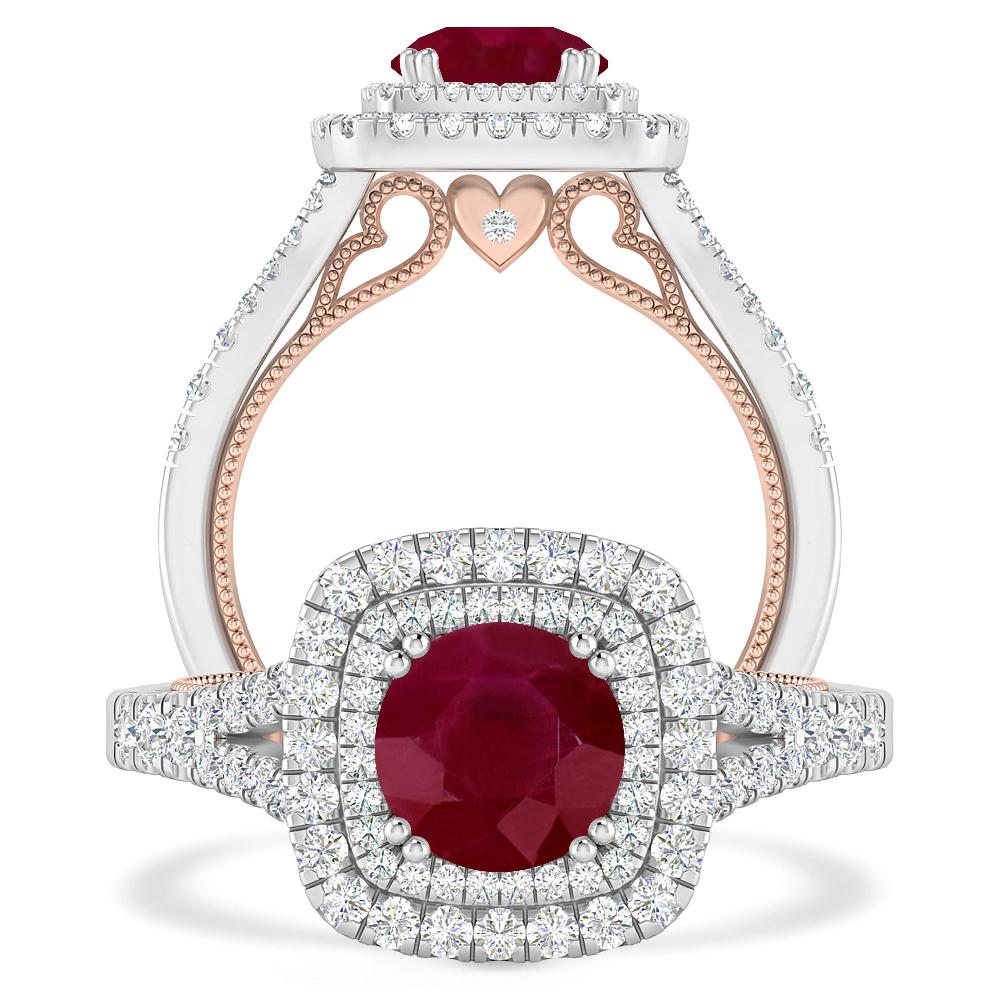White Gold - Ruby