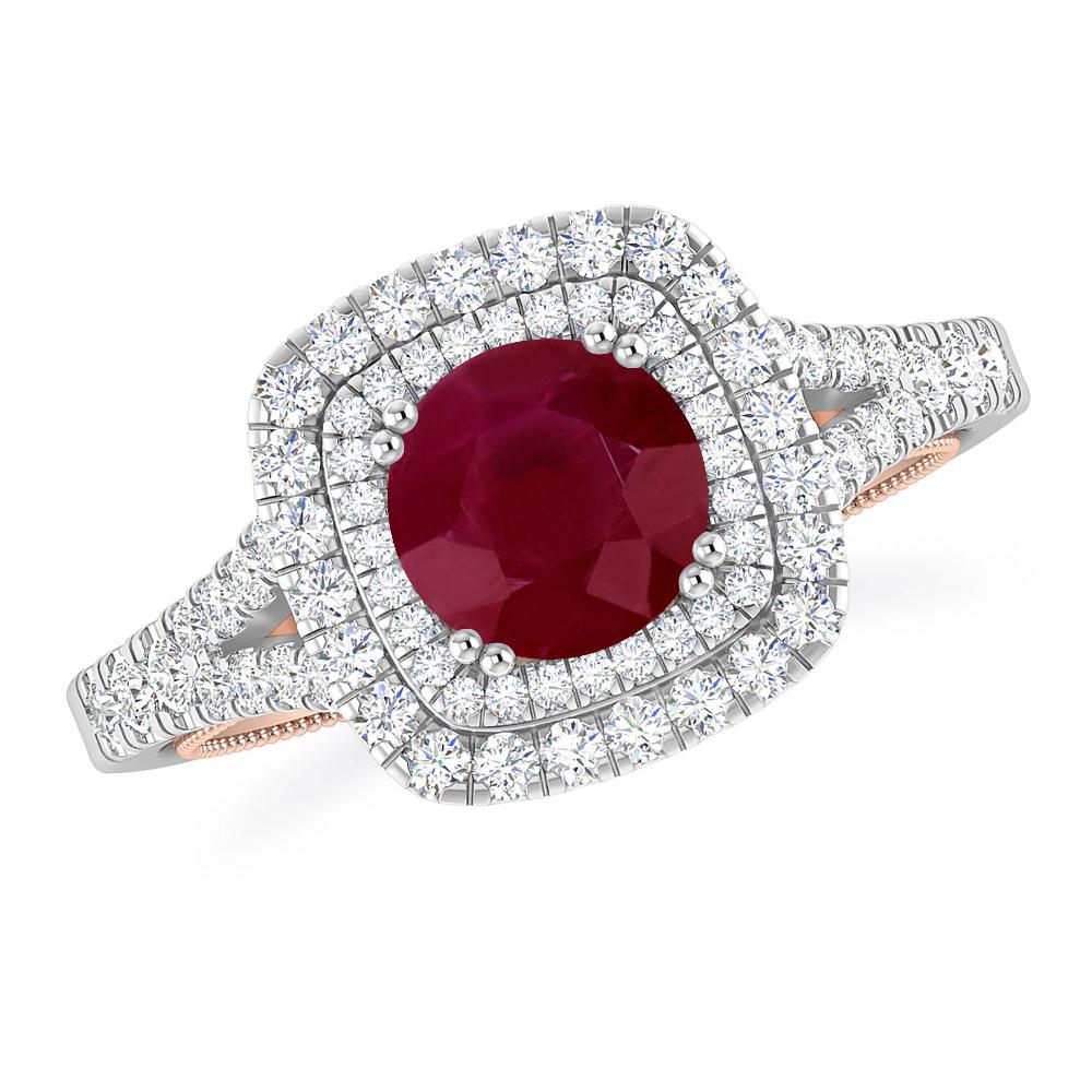 White Gold - Ruby
