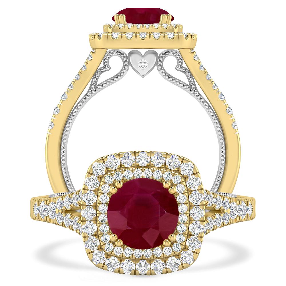Yellow Gold - Ruby