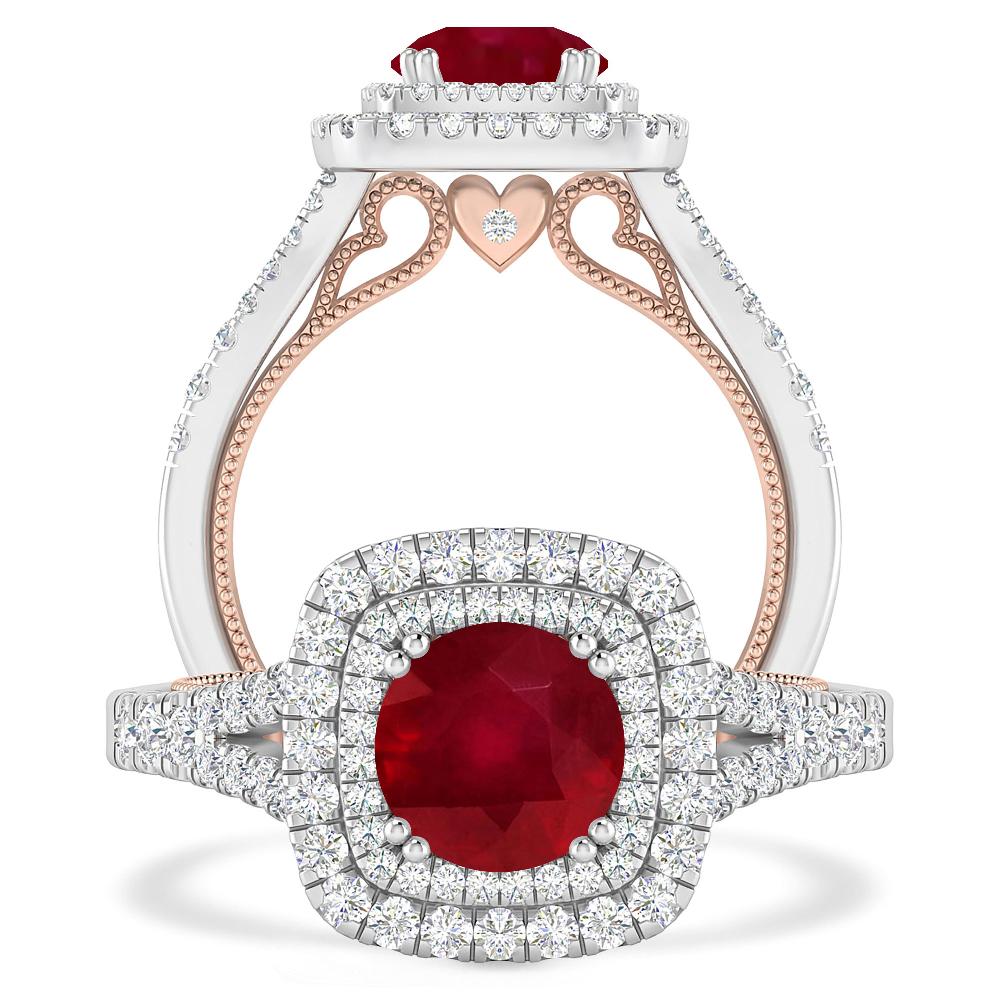 White Gold - Ruby