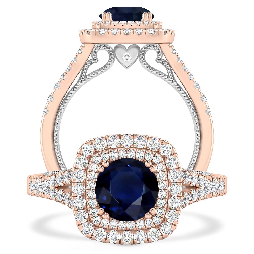 Rose Gold - Sapphire