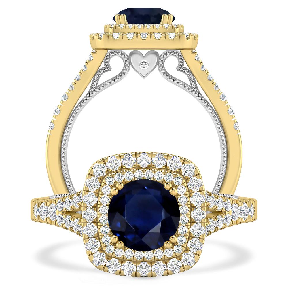 Yellow Gold - Sapphire