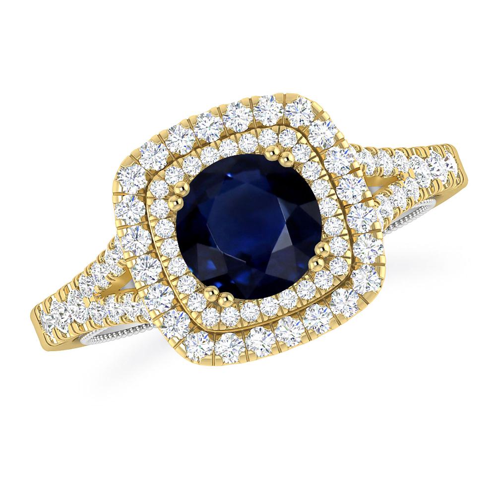 Yellow Gold - Sapphire