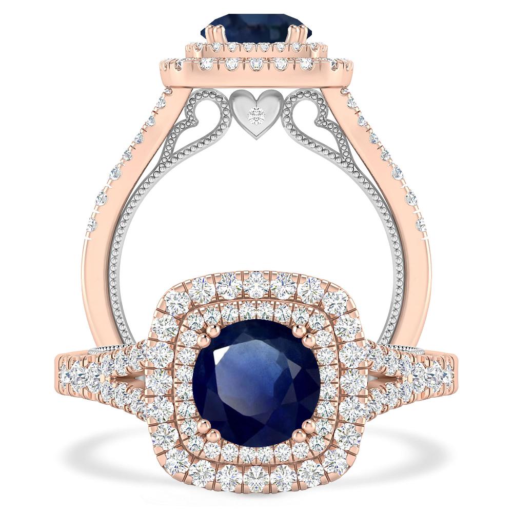 Rose Gold - Sapphire