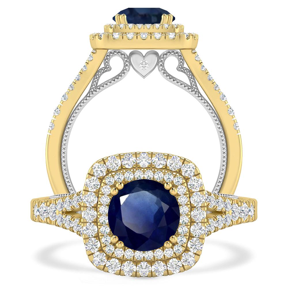 Yellow Gold - Sapphire