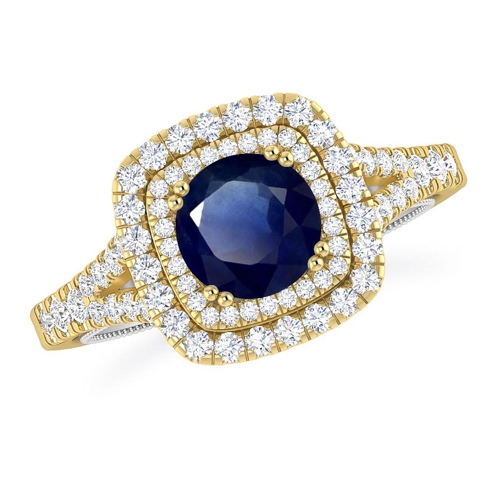 Yellow Gold - Sapphire