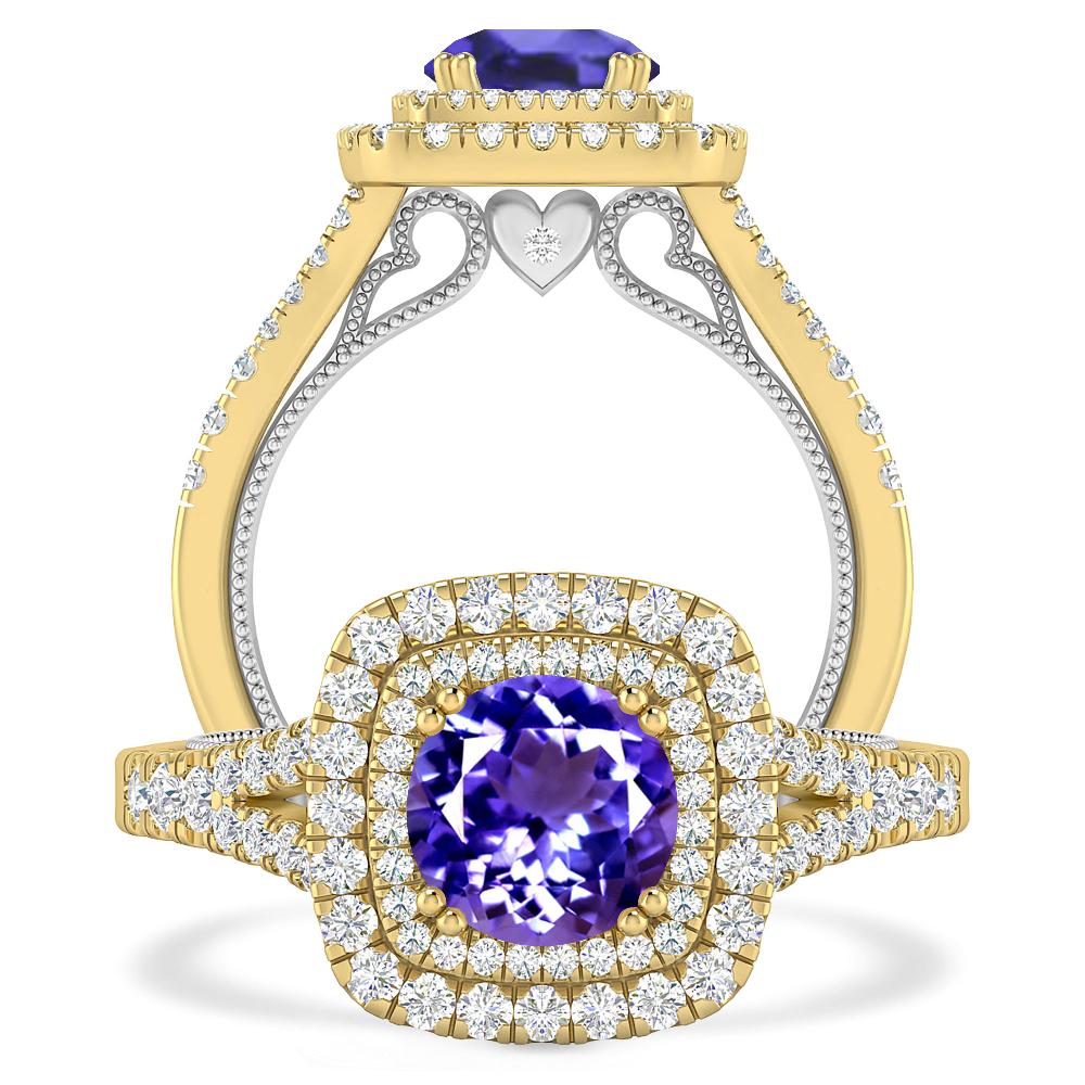 Yellow Gold - Tanzanite