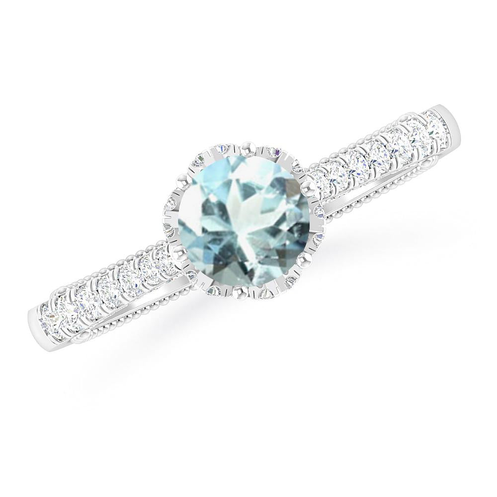 White Gold - Aquamarine