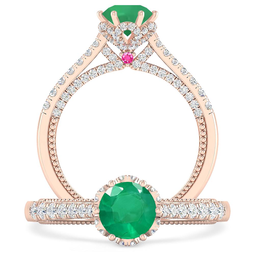 Rose Gold - Emerald