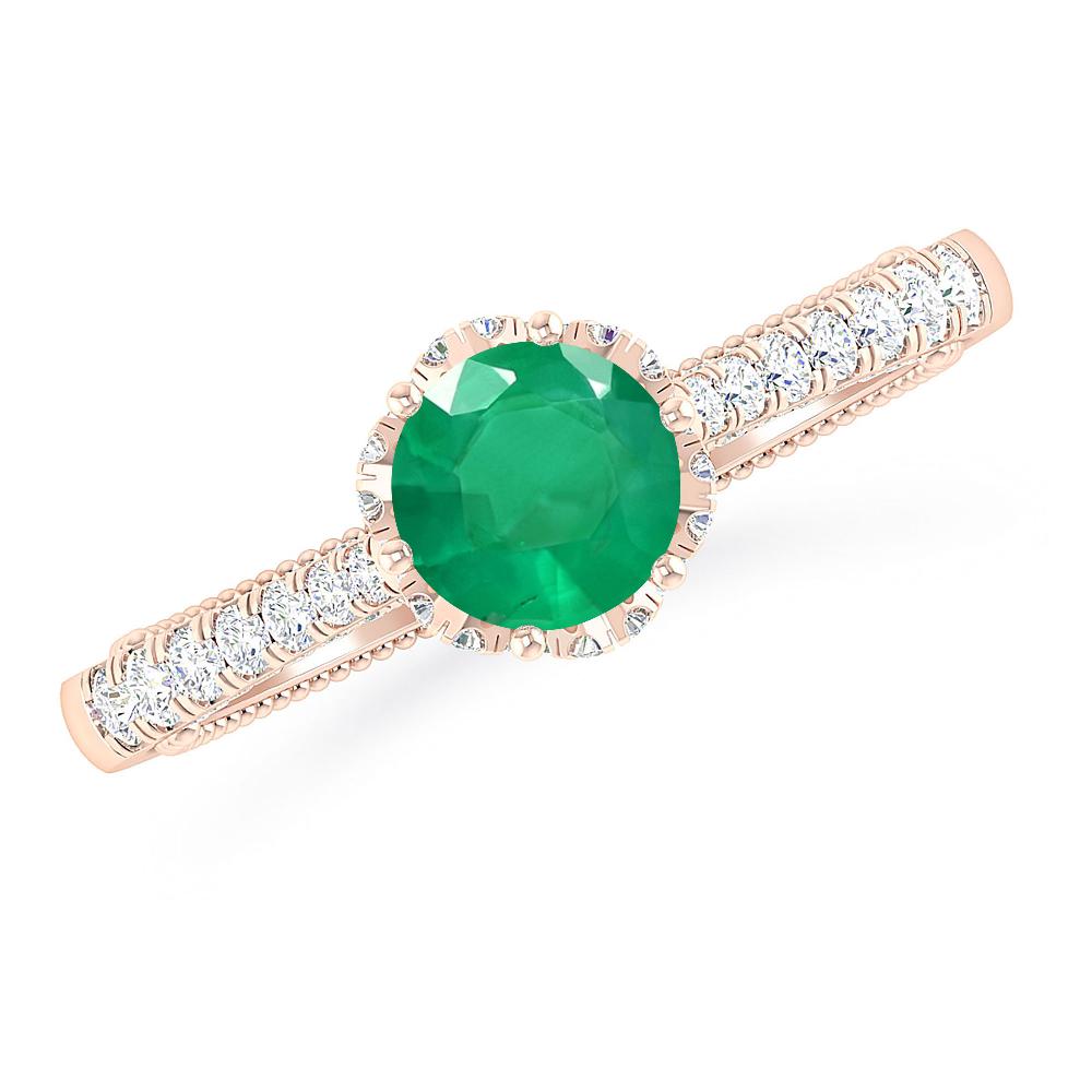Rose Gold - Emerald
