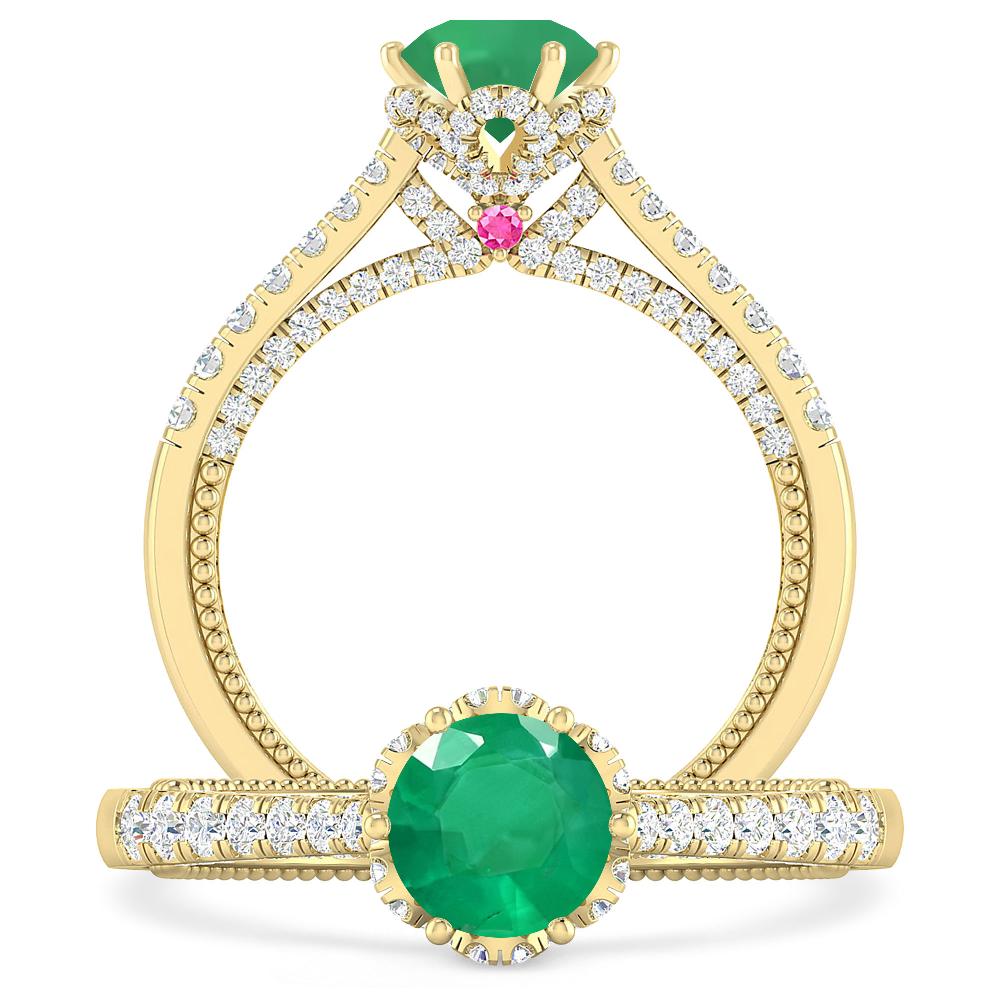 Yellow Gold - Emerald