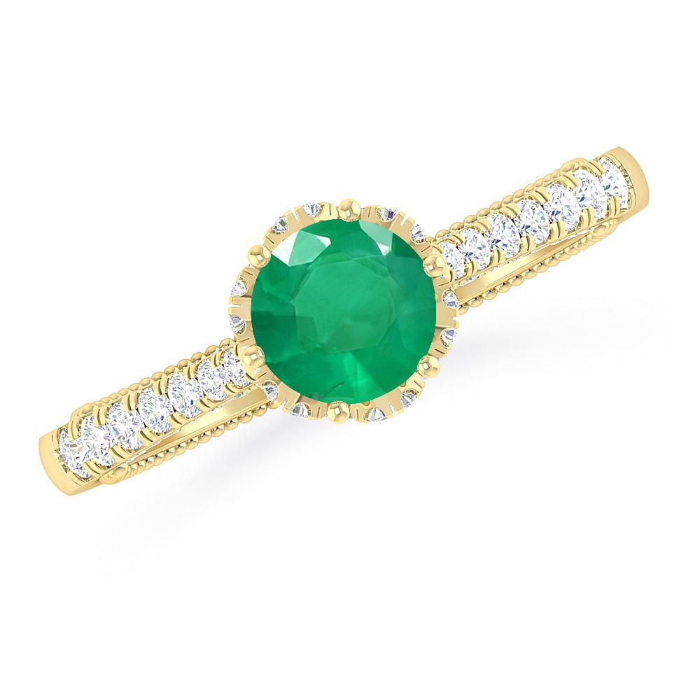 Yellow Gold - Emerald
