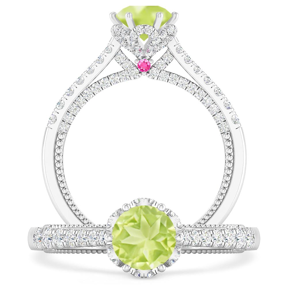 White Gold - Peridot