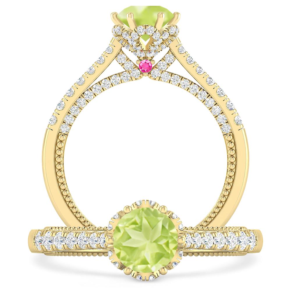 Yellow Gold - Peridot