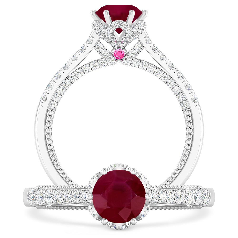 White Gold - Ruby