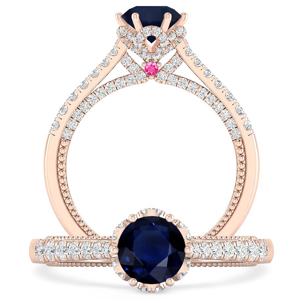 Rose Gold - Sapphire