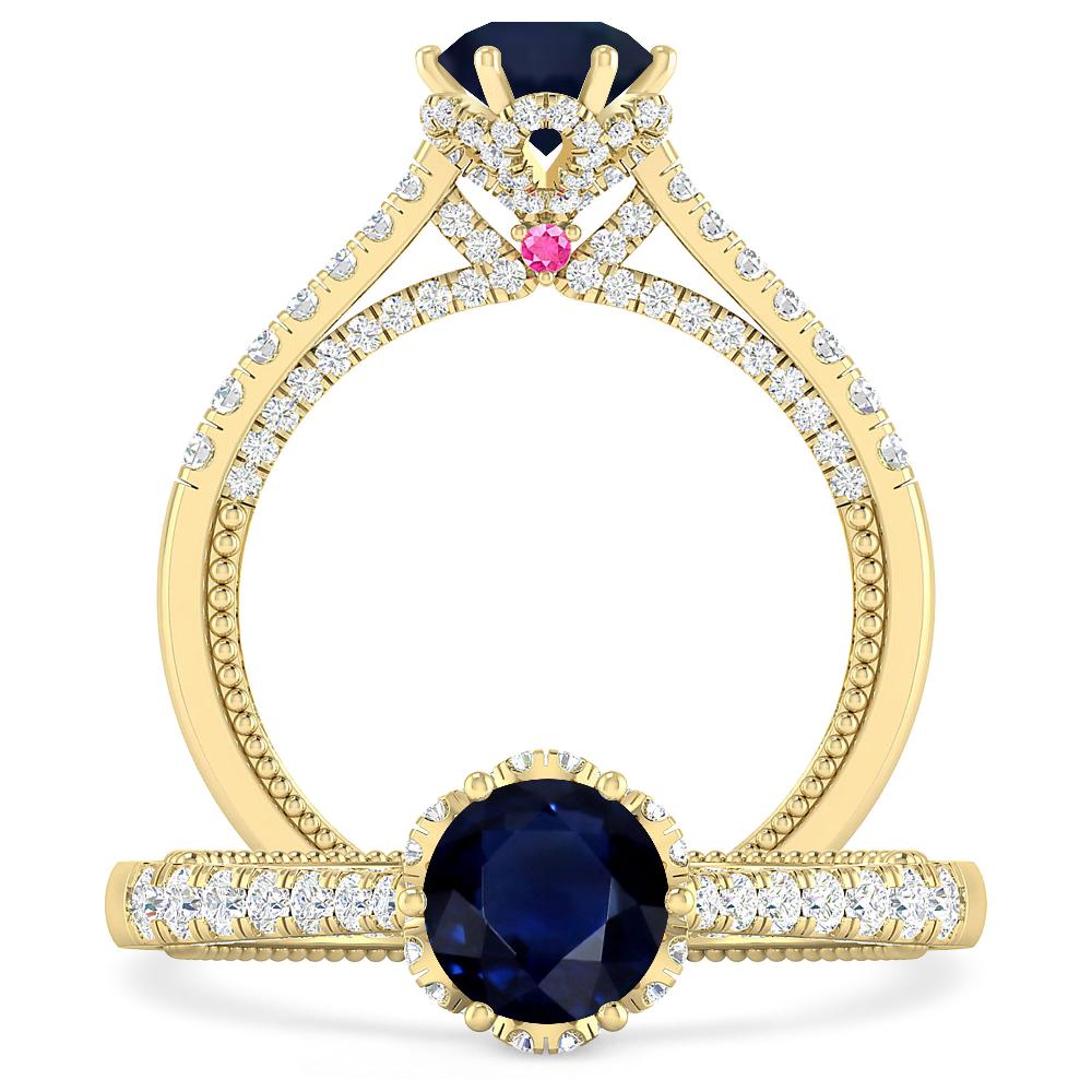 Yellow Gold - Sapphire
