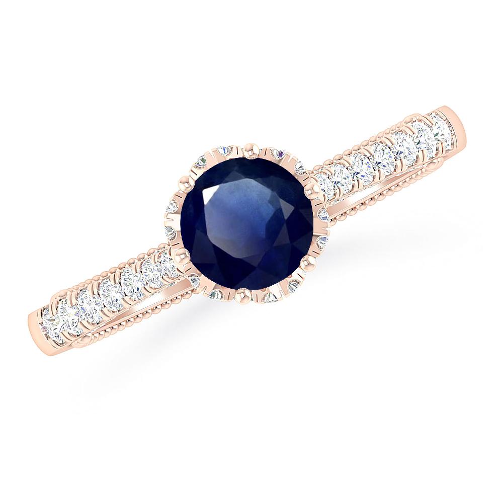 Rose Gold - Sapphire