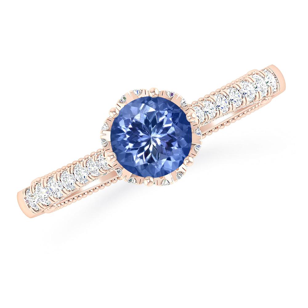Rose Gold - Tanzanite