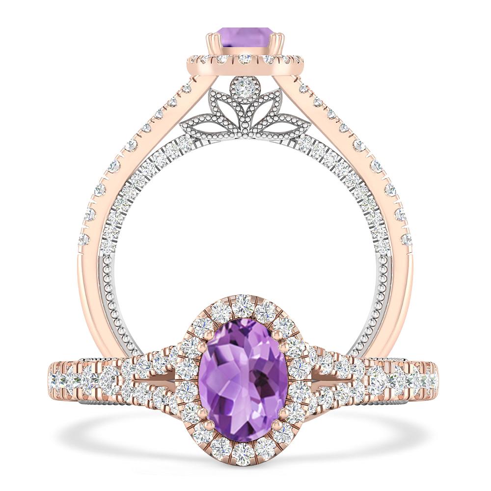 Rose Gold - Amethyst