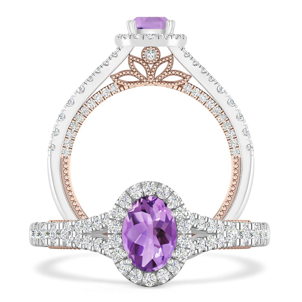 White Gold - Amethyst