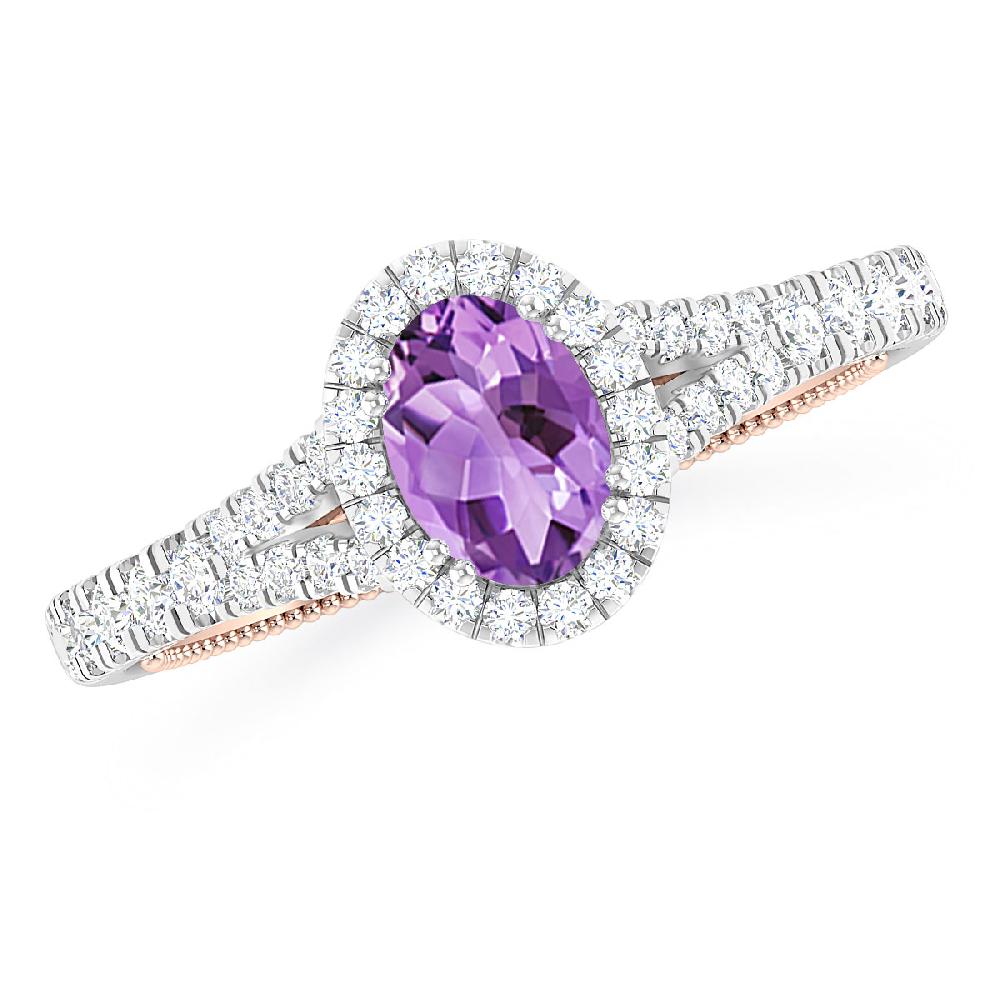 White Gold - Amethyst