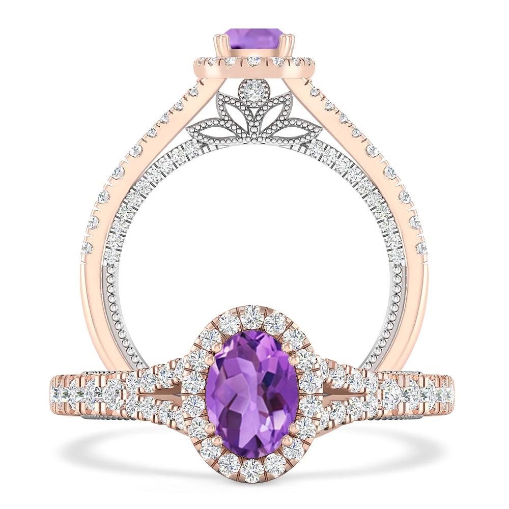 Rose Gold - Amethyst