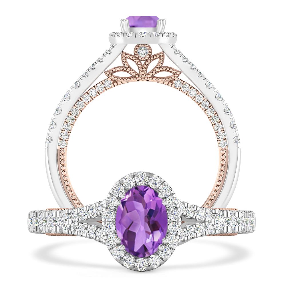 White Gold - Amethyst