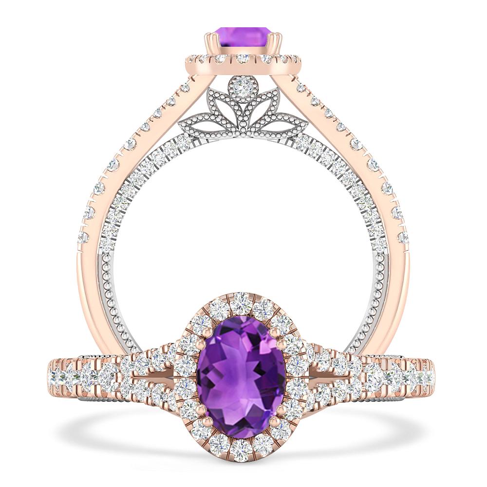 Rose Gold - Amethyst