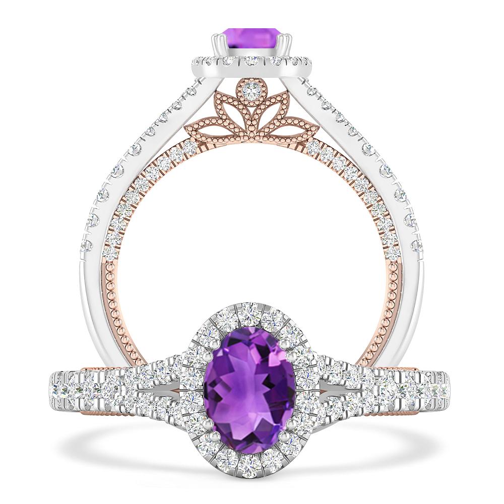 White Gold - Amethyst