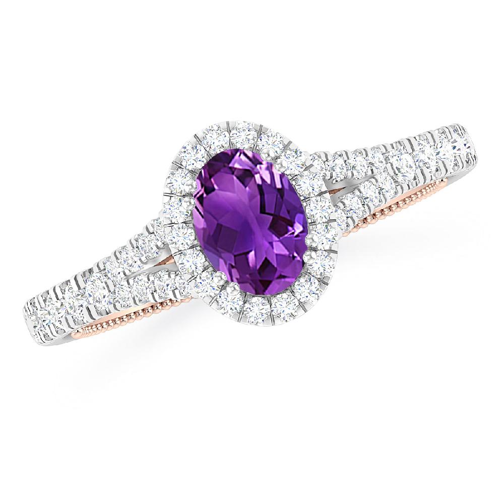 White Gold - Amethyst