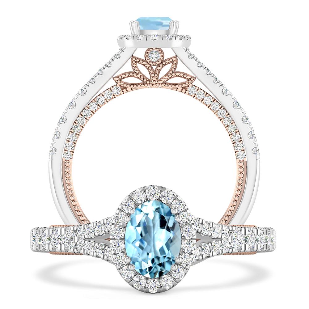 White Gold - Aquamarine