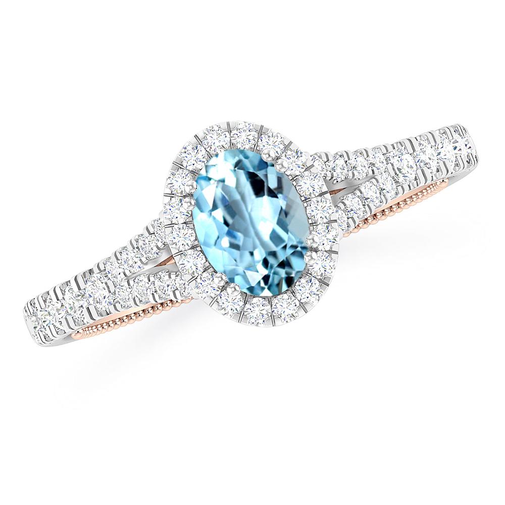 White Gold - Aquamarine