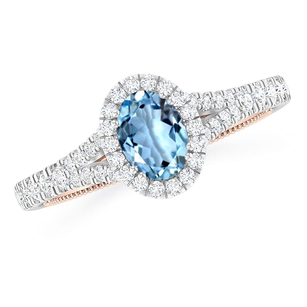 White Gold - Aquamarine