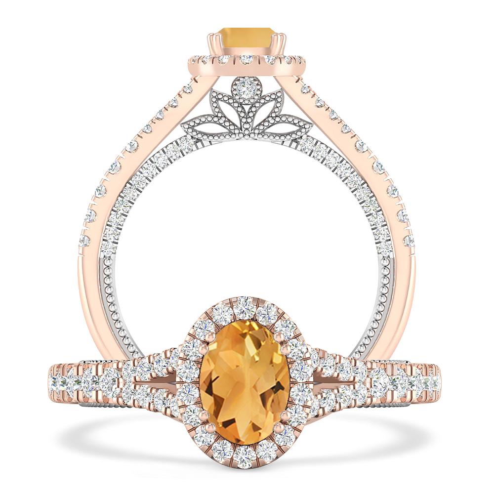 Rose Gold - Citrine