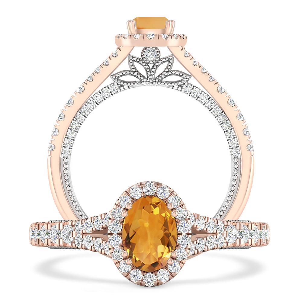 Rose Gold - Citrine