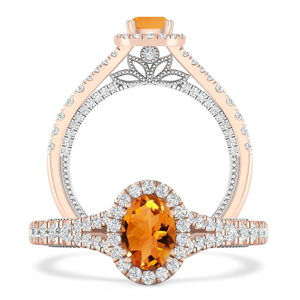 Rose Gold - Citrine