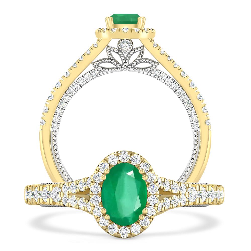 Yellow Gold - Emerald