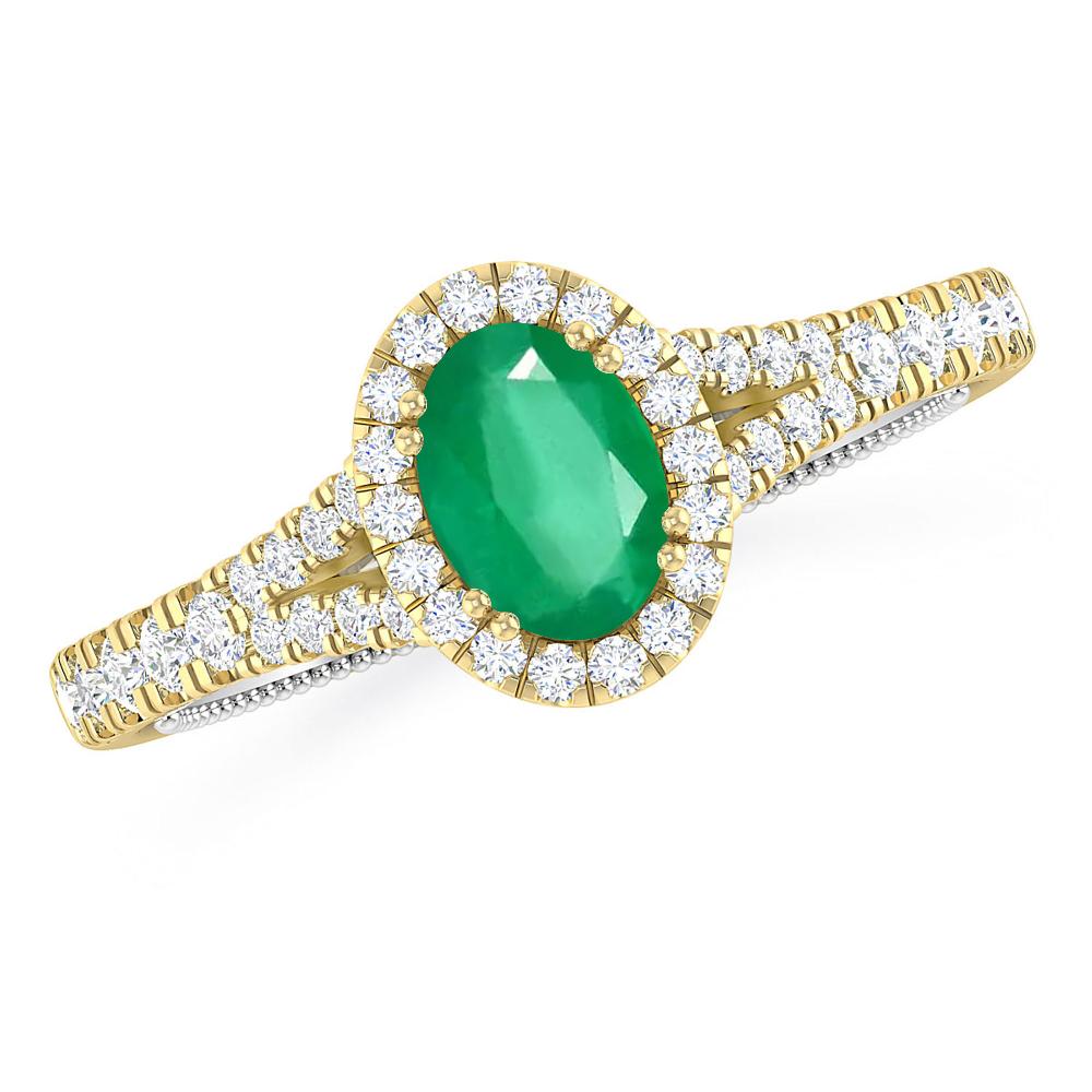 Yellow Gold - Emerald