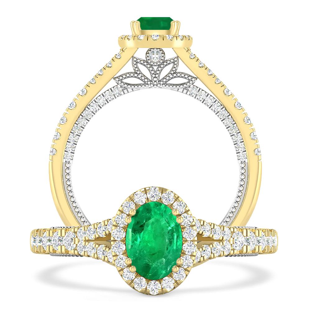 Yellow Gold - Emerald