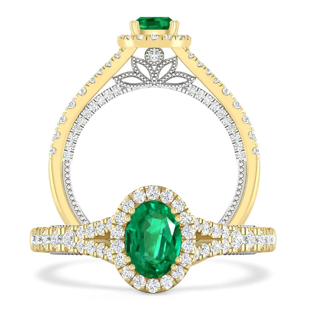 Yellow Gold - Emerald