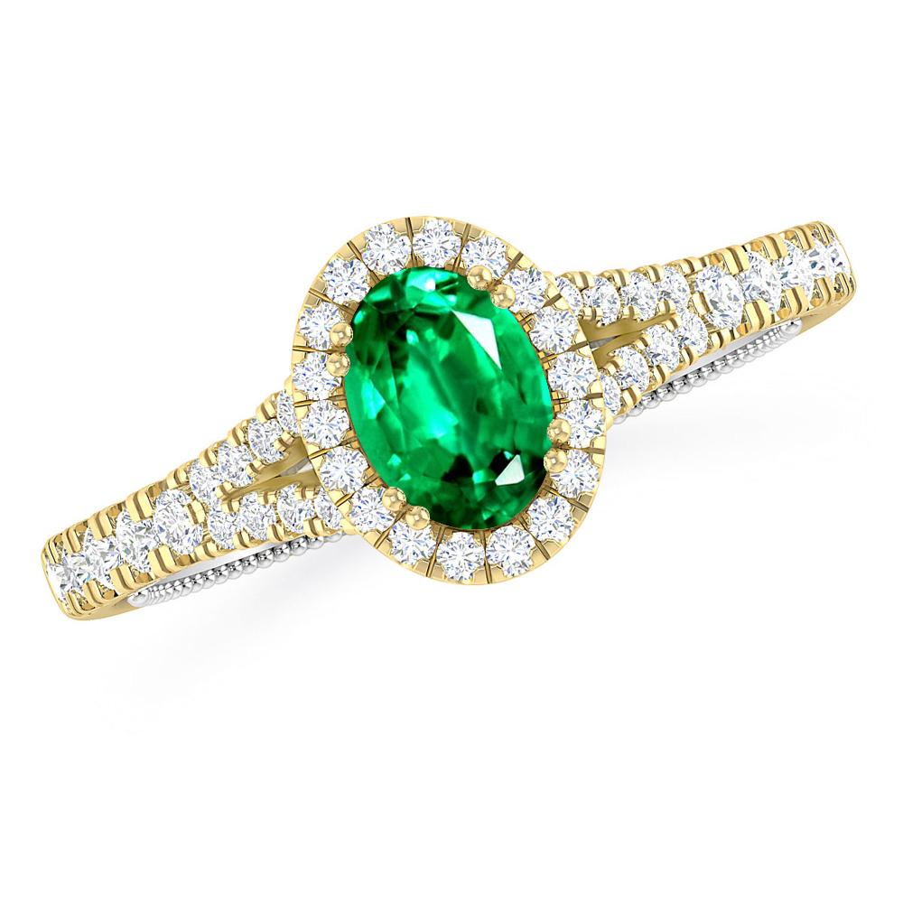 Yellow Gold - Emerald