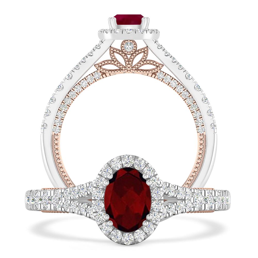 White Gold - Garnet