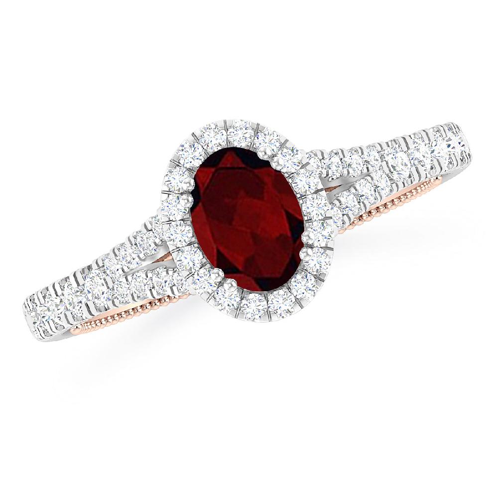 White Gold - Garnet