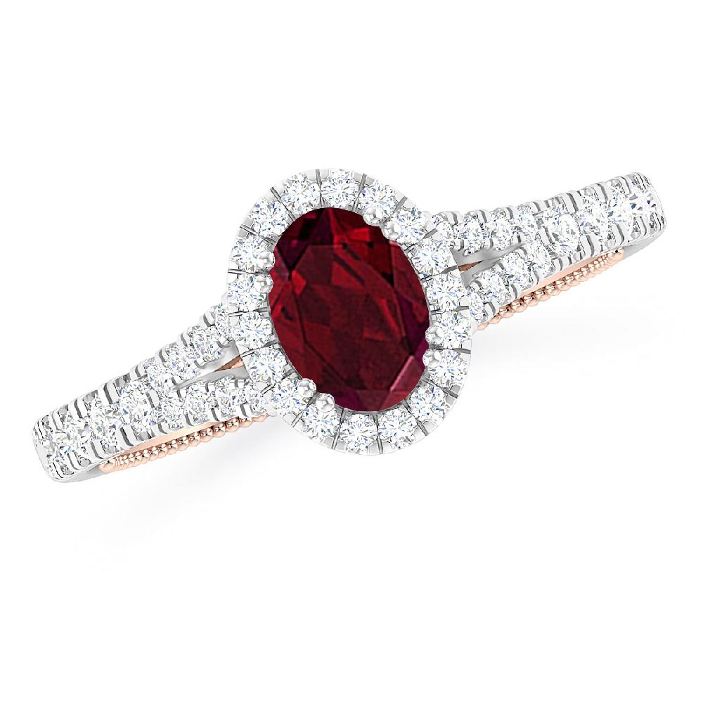 White Gold - Garnet