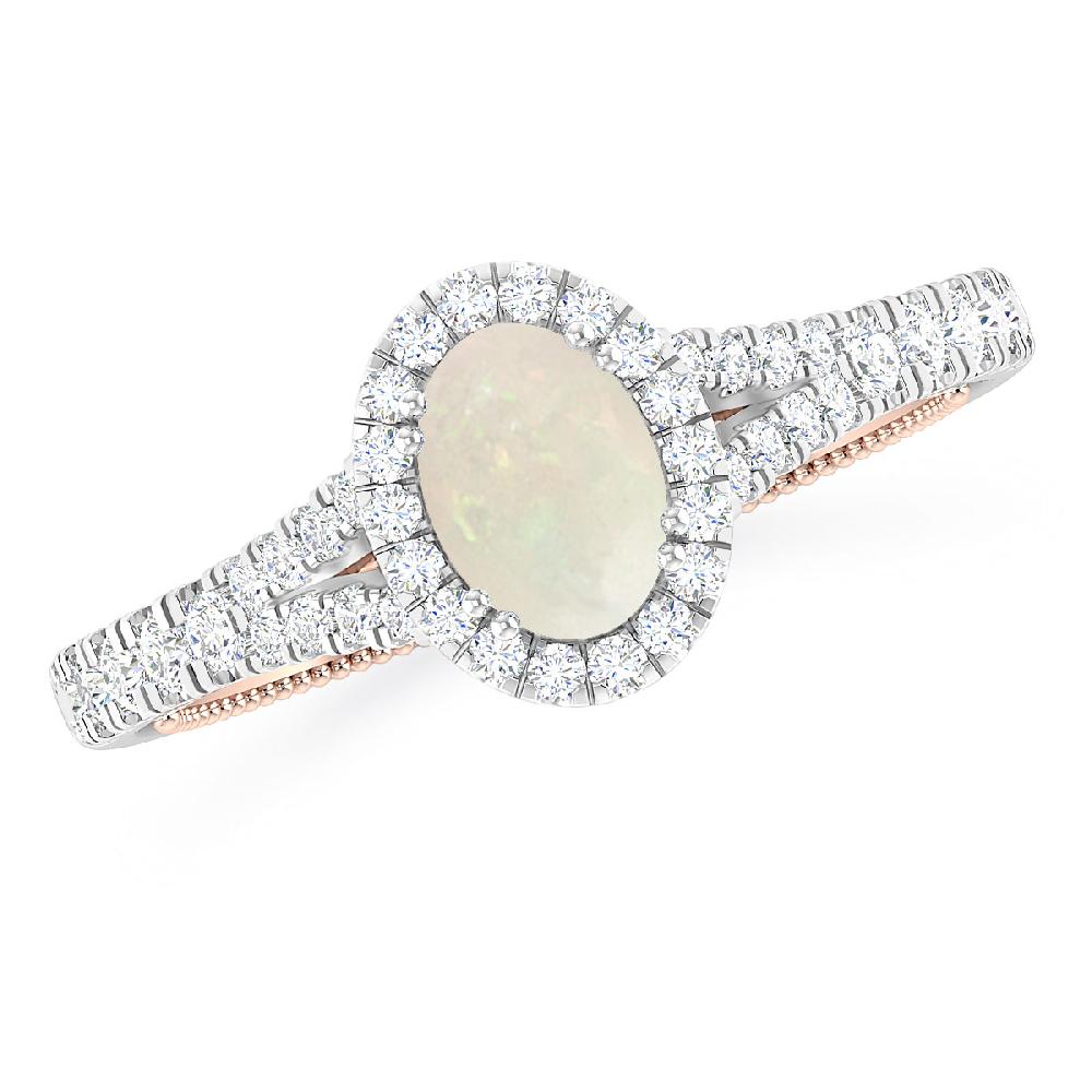 White Gold - Opal