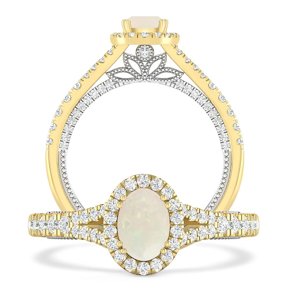 Yellow Gold - Opal