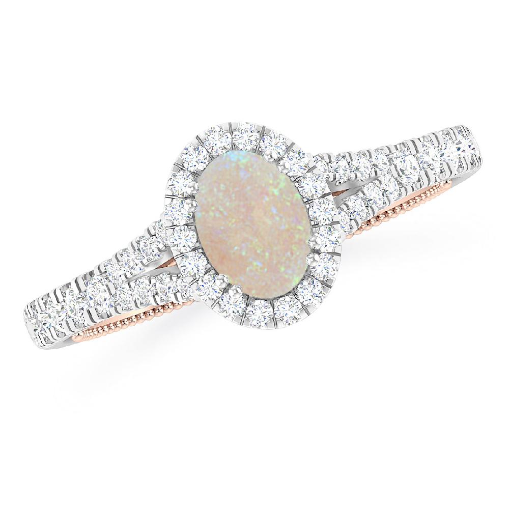 White Gold - Opal